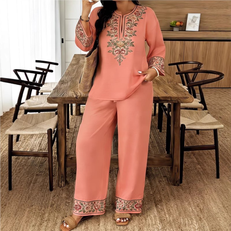 Fashion Retro Printed Long-sle - Ethnic Fashion Women 评论和价格