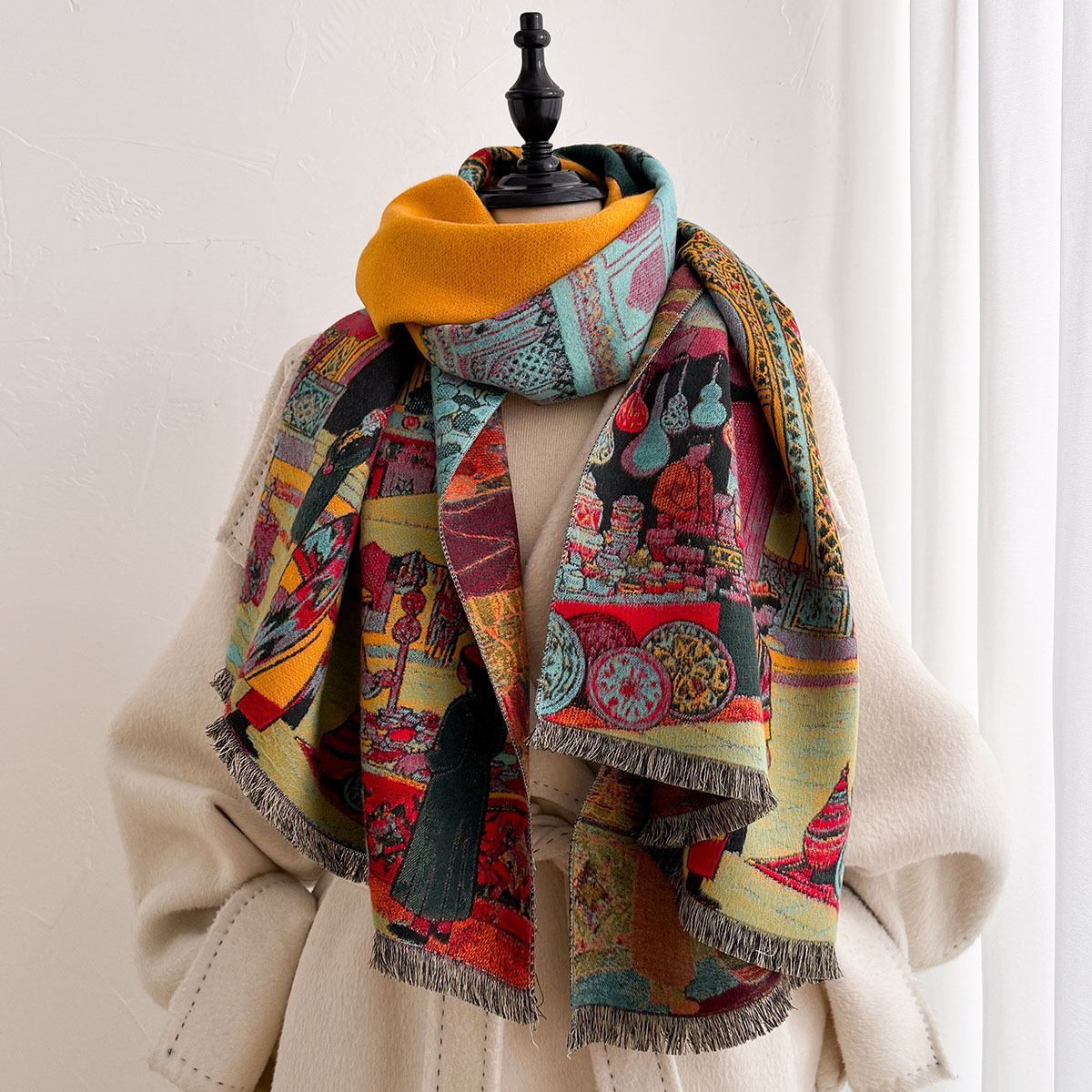 Autumn Winter Women Imitation  - Go Ethnic Fashion 评论和价格
