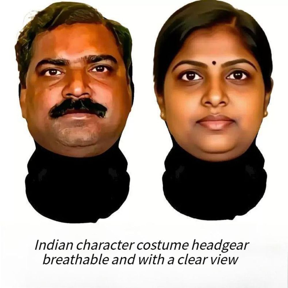 Funny Indian-style Mask Spoof  - Ethnic Fashion India 评论和价格