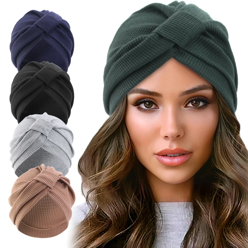 Women's Cotton Waffle Headscar - Ethnic Fashion India 评论和价格